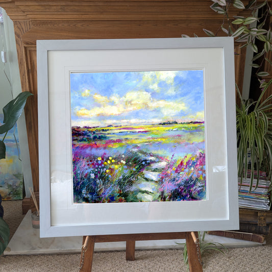 Spring Landscape Original Oil on Paper