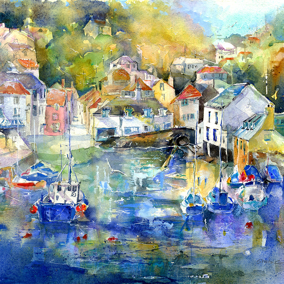 Polperro Harbour, Cornwall – Giclée Print