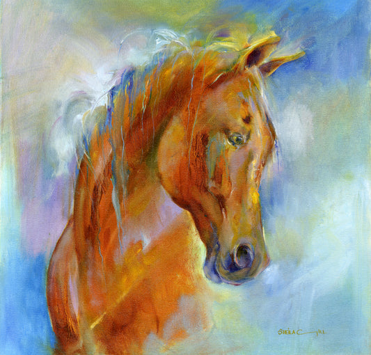 Brown Arabian Horse Giclée Print